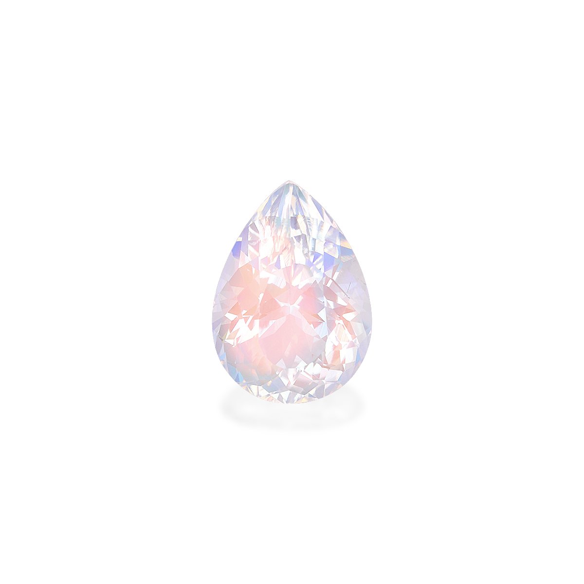 mixed colour rainbow moonstone, 6.3ct pear cut — main view