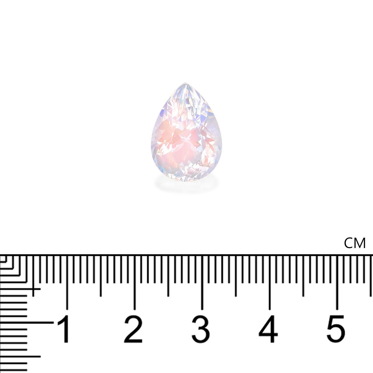mixed colour rainbow moonstone, 6.3ct pear cut — view 4