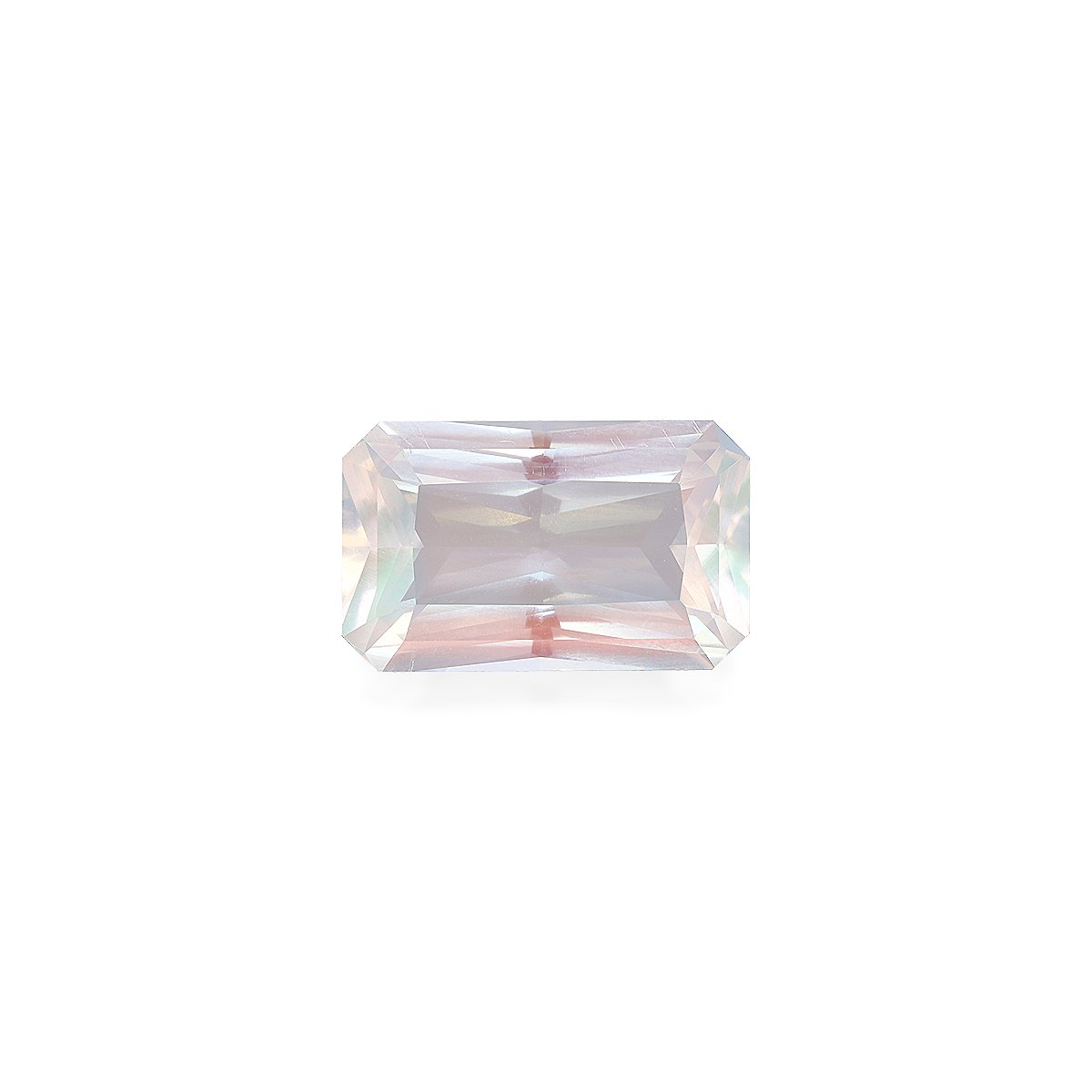 mixed colour rainbow moonstone, 10.2ct rectangular cut — main view
