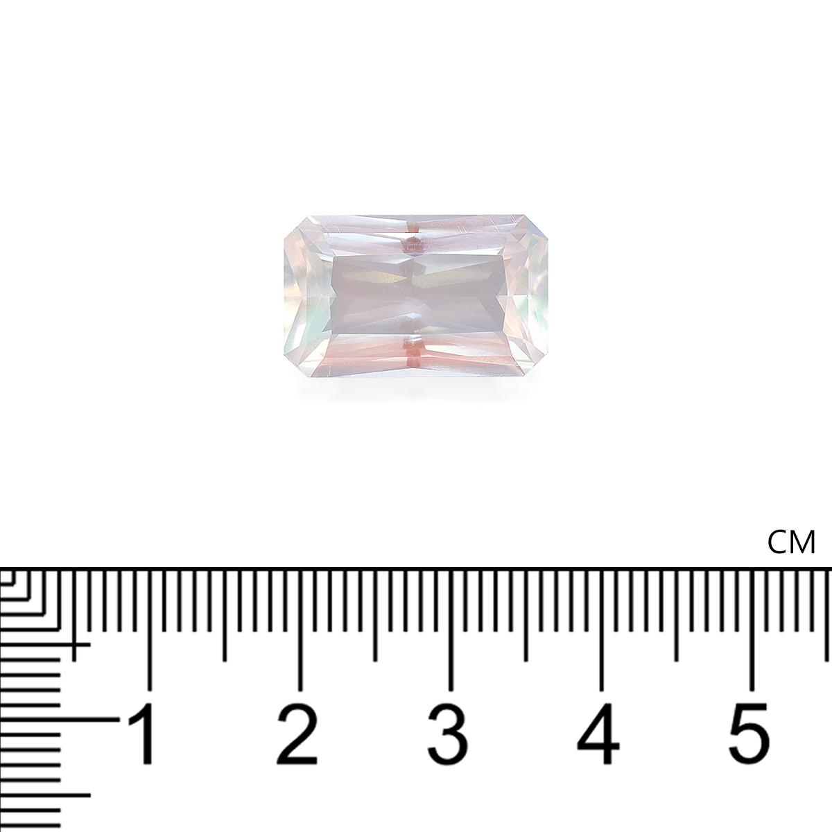 mixed colour rainbow moonstone, 10.2ct rectangular cut — view 4