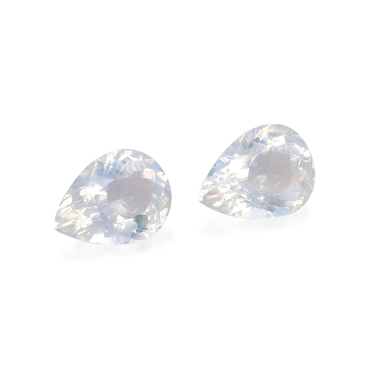 mixed colour rainbow moonstone, 18.93ct pear cut — view 3