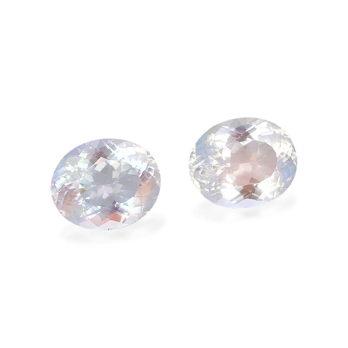 mixed colour rainbow moonstone, 7.97ct oval cut — view 3