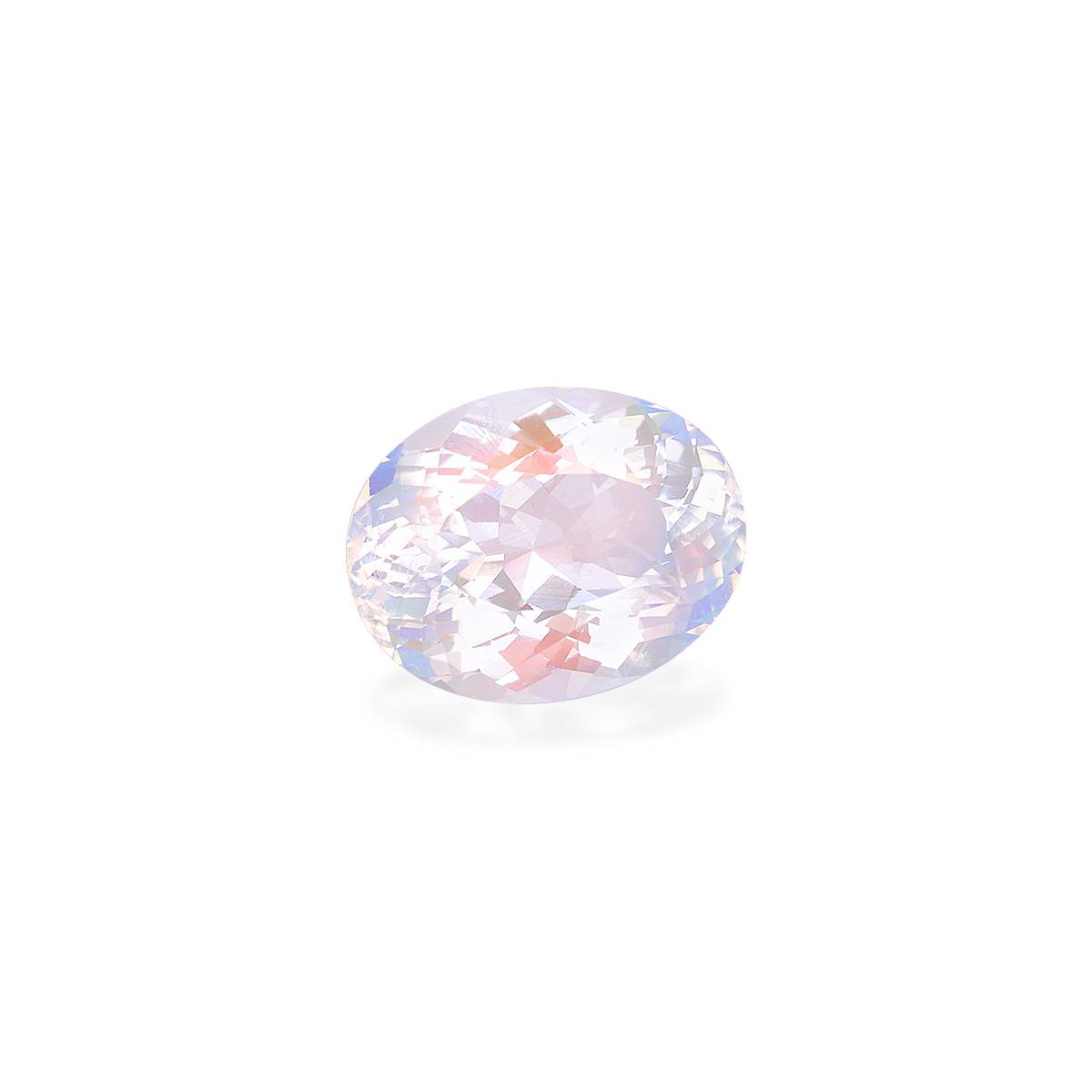 mixed colour rainbow moonstone, 5.72ct oval cut — view 3