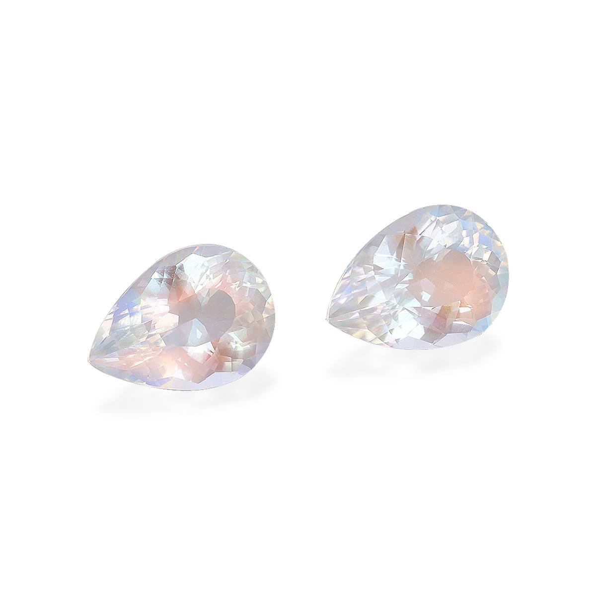 mixed colour rainbow moonstone, 6.93ct pear cut — view 3