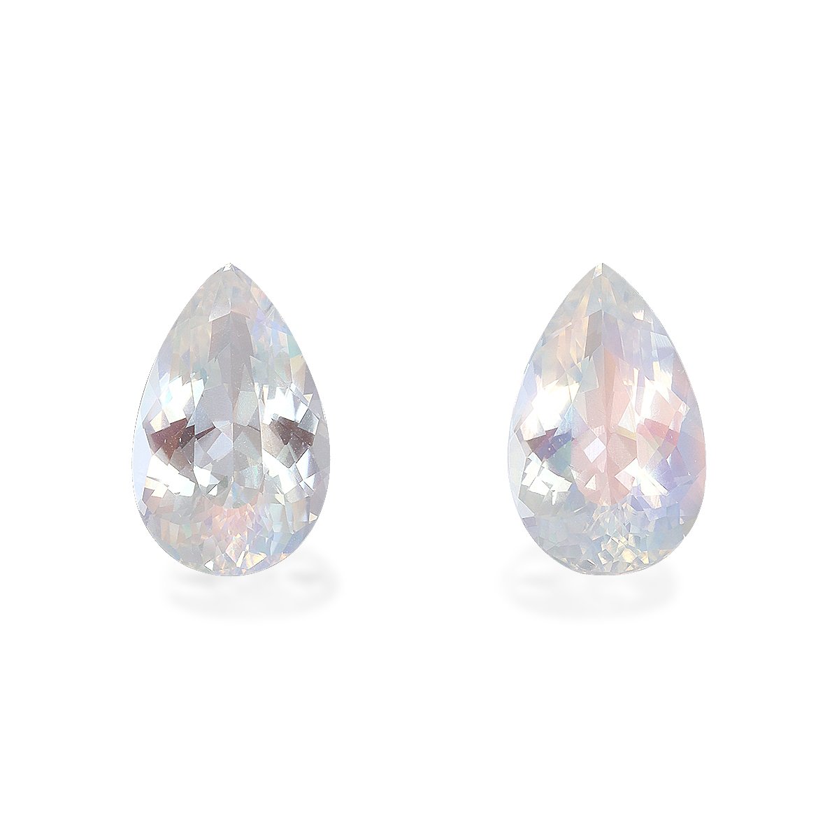 mixed colour rainbow moonstone, 5.14ct pear cut — main view