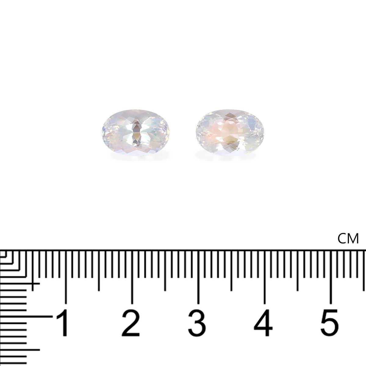 mixed colour rainbow moonstone, 4.57ct oval cut — view 4