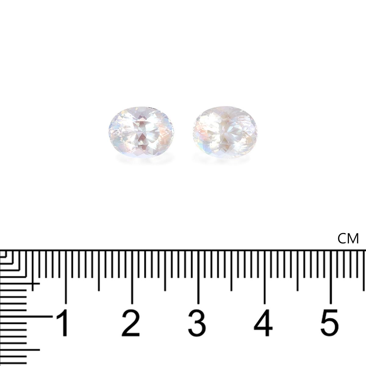 mixed colour rainbow moonstone, 5.47ct oval cut — view 4