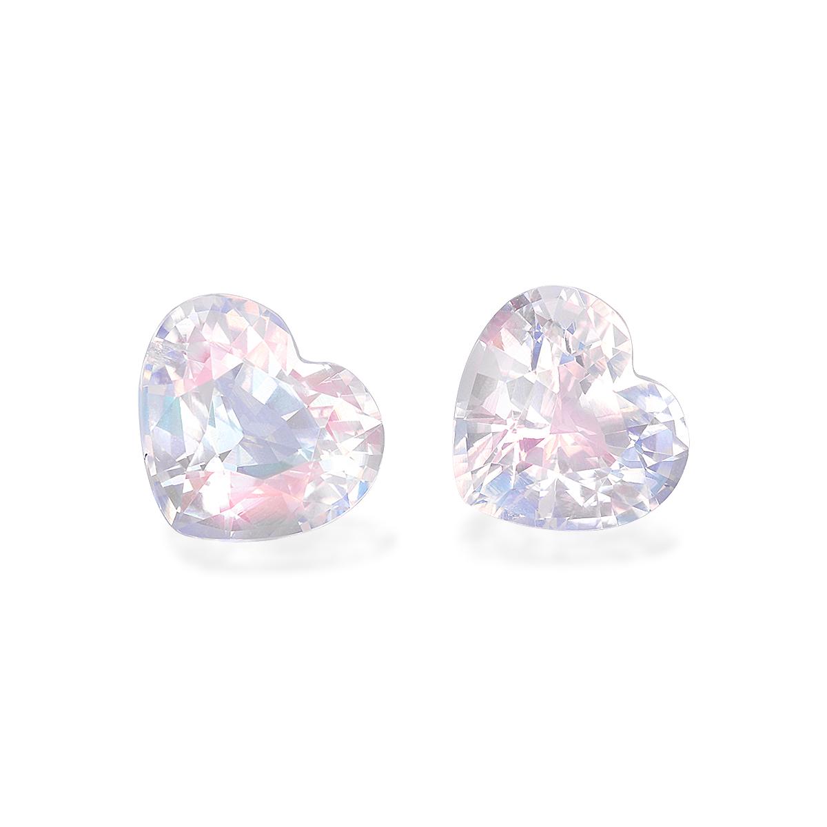 mixed colour rainbow moonstone, 5.08ct heart cut — view 3