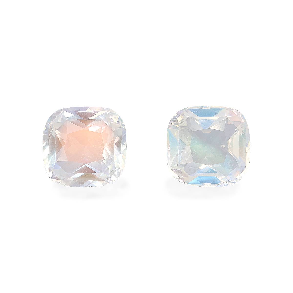 mixed colour rainbow moonstone, 6.87ct cushion cut — main view