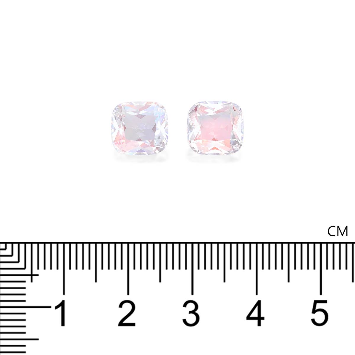 mixed colour rainbow moonstone, 5.65ct cushion cut — view 4