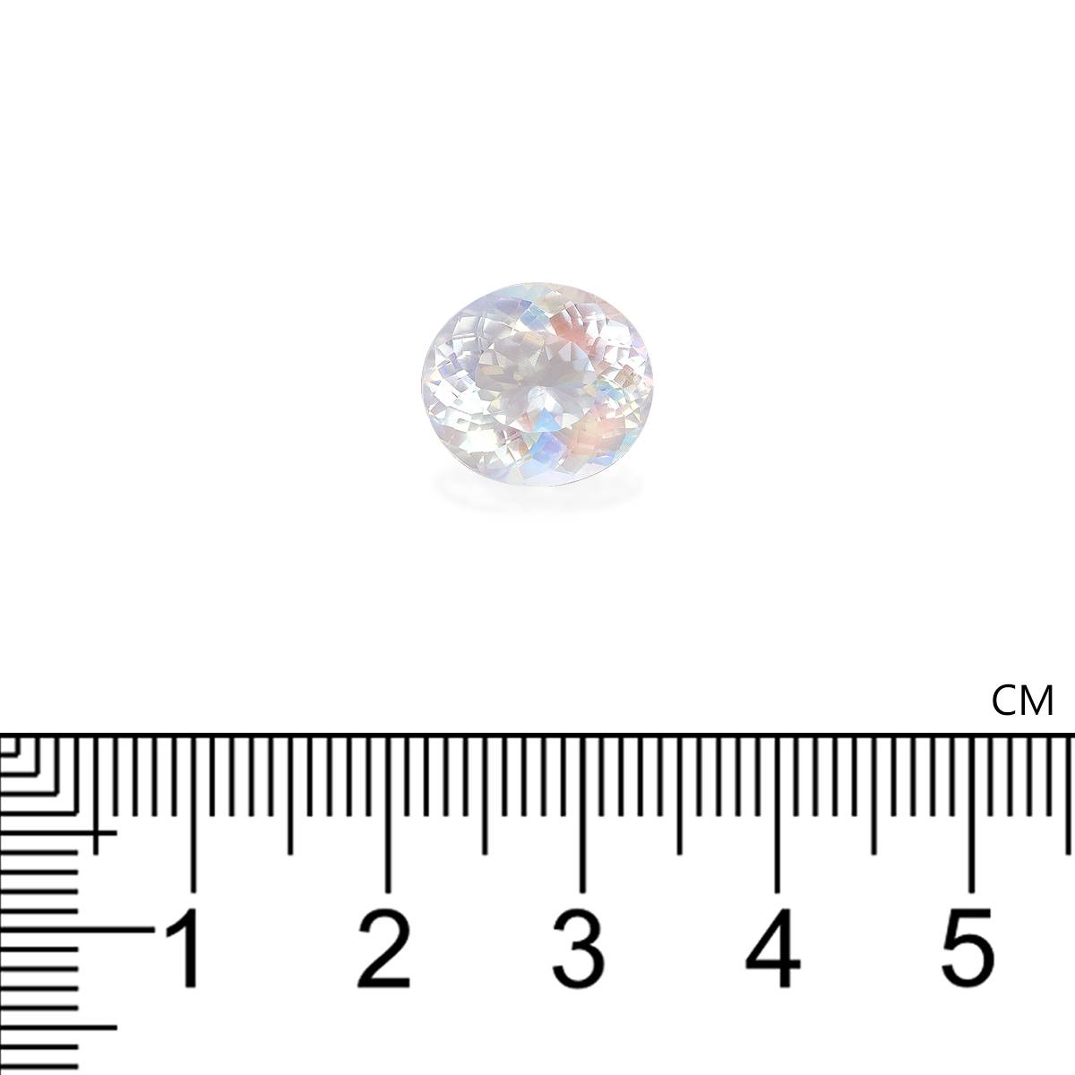 mixed colour rainbow moonstone, 4.89ct oval cut — view 4