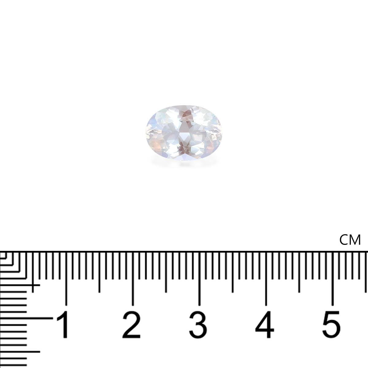 mixed colour rainbow moonstone, 2.65ct oval cut — view 4