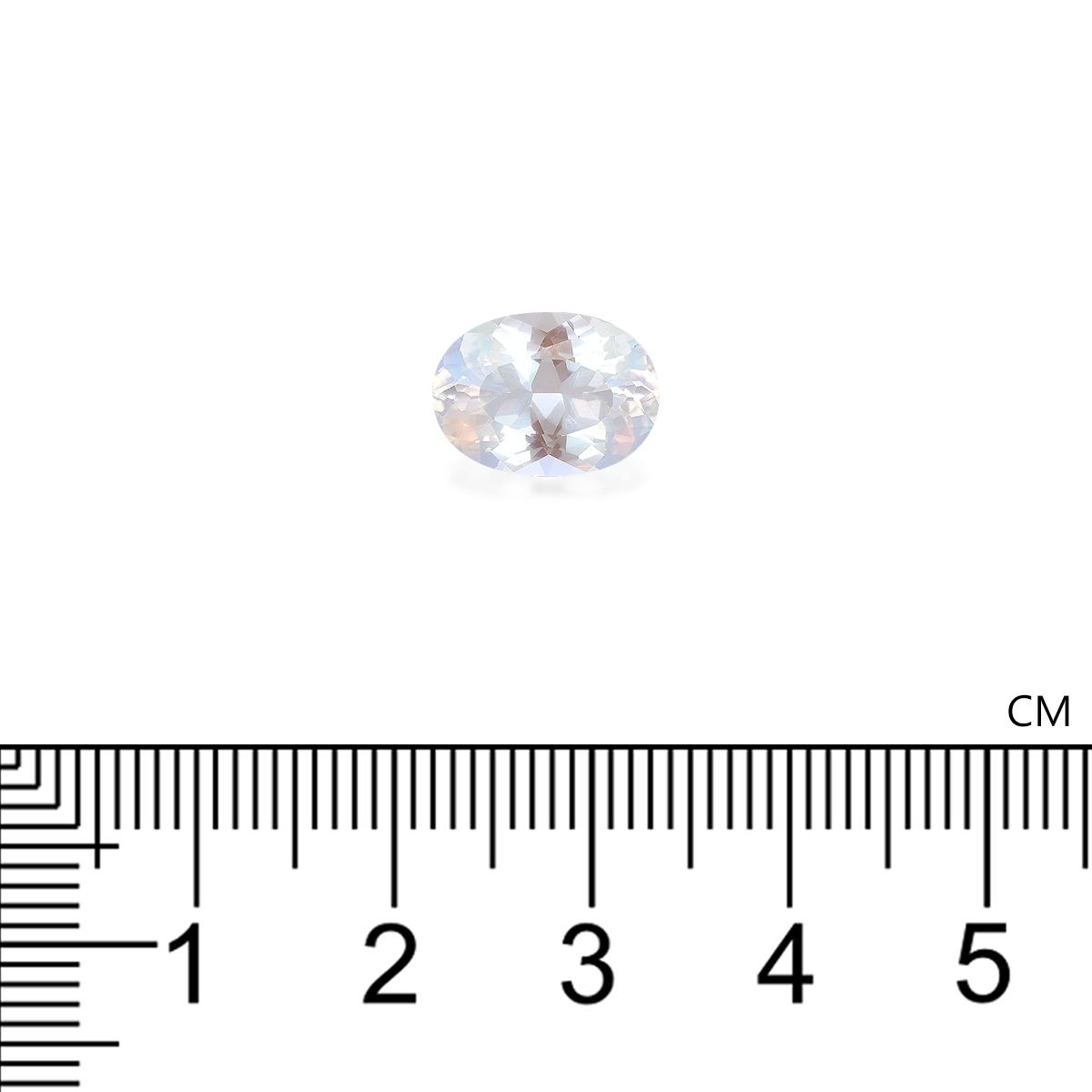 mixed colour rainbow moonstone, 2.65ct oval cut — view 4