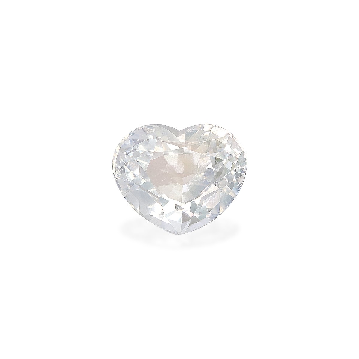 mixed colour rainbow moonstone, 4.4ct heart cut — main view