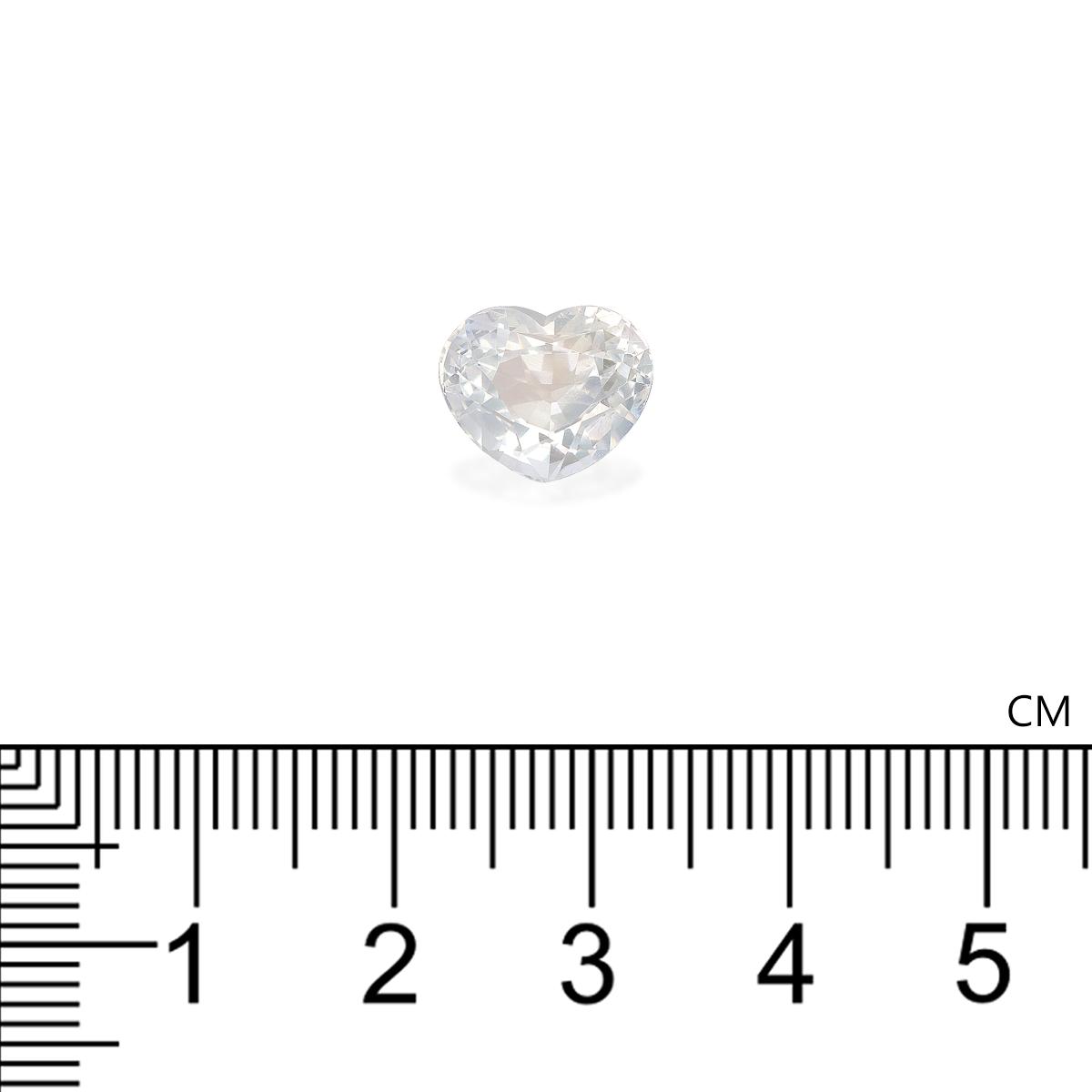 mixed colour rainbow moonstone, 4.4ct heart cut — view 4