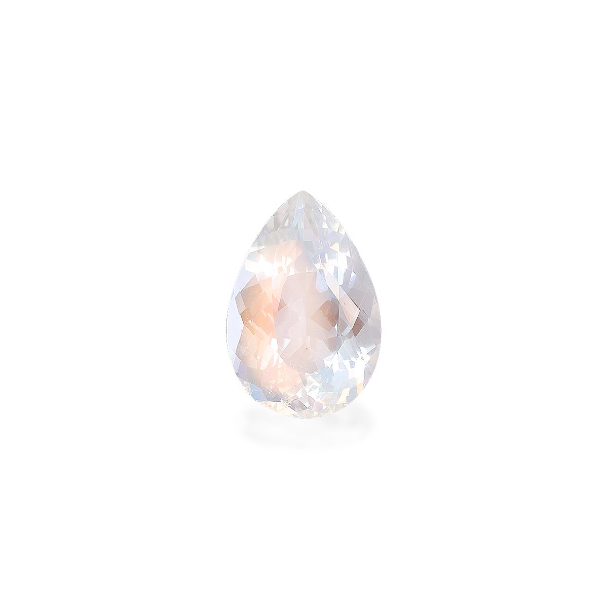 mixed colour rainbow moonstone, 2.78ct pear cut — main view