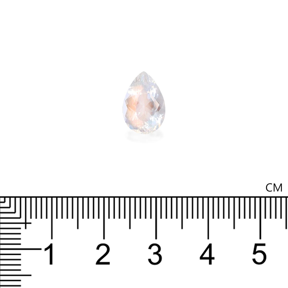 mixed colour rainbow moonstone, 2.78ct pear cut — view 4