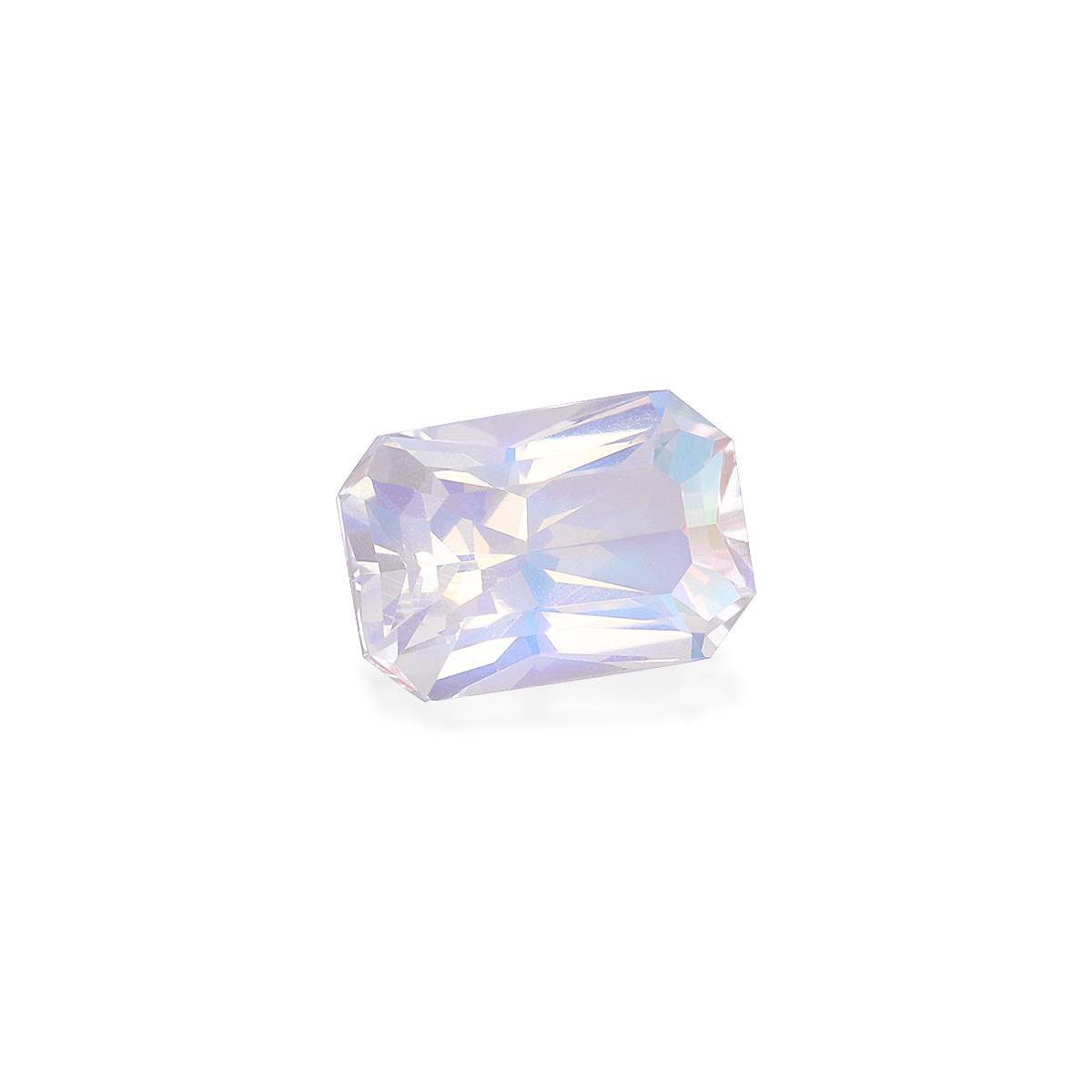 mixed colour rainbow moonstone, 2.72ct rectangular cut — view 3