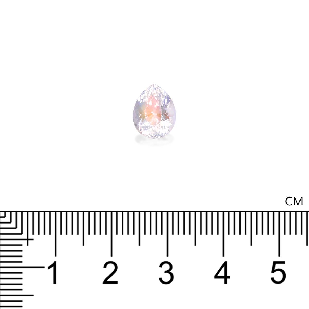 mixed colour rainbow moonstone, 2.45ct pear cut — view 4