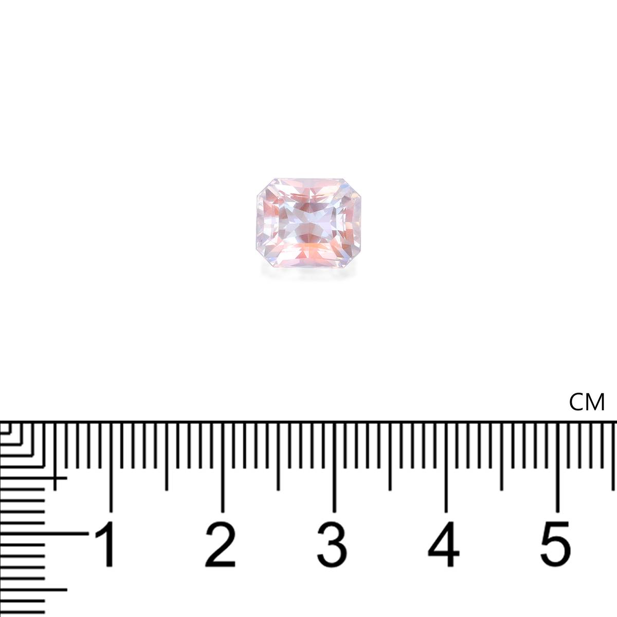 mixed colour rainbow moonstone, 3.53ct rectangular cut — view 4