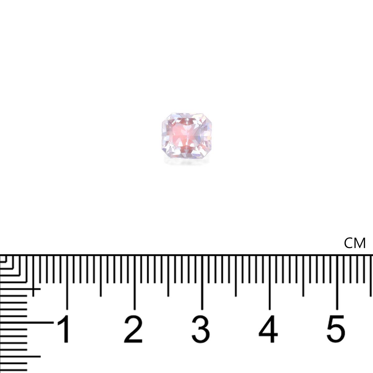 mixed colour rainbow moonstone, 1.8ct rectangular cut — view 4