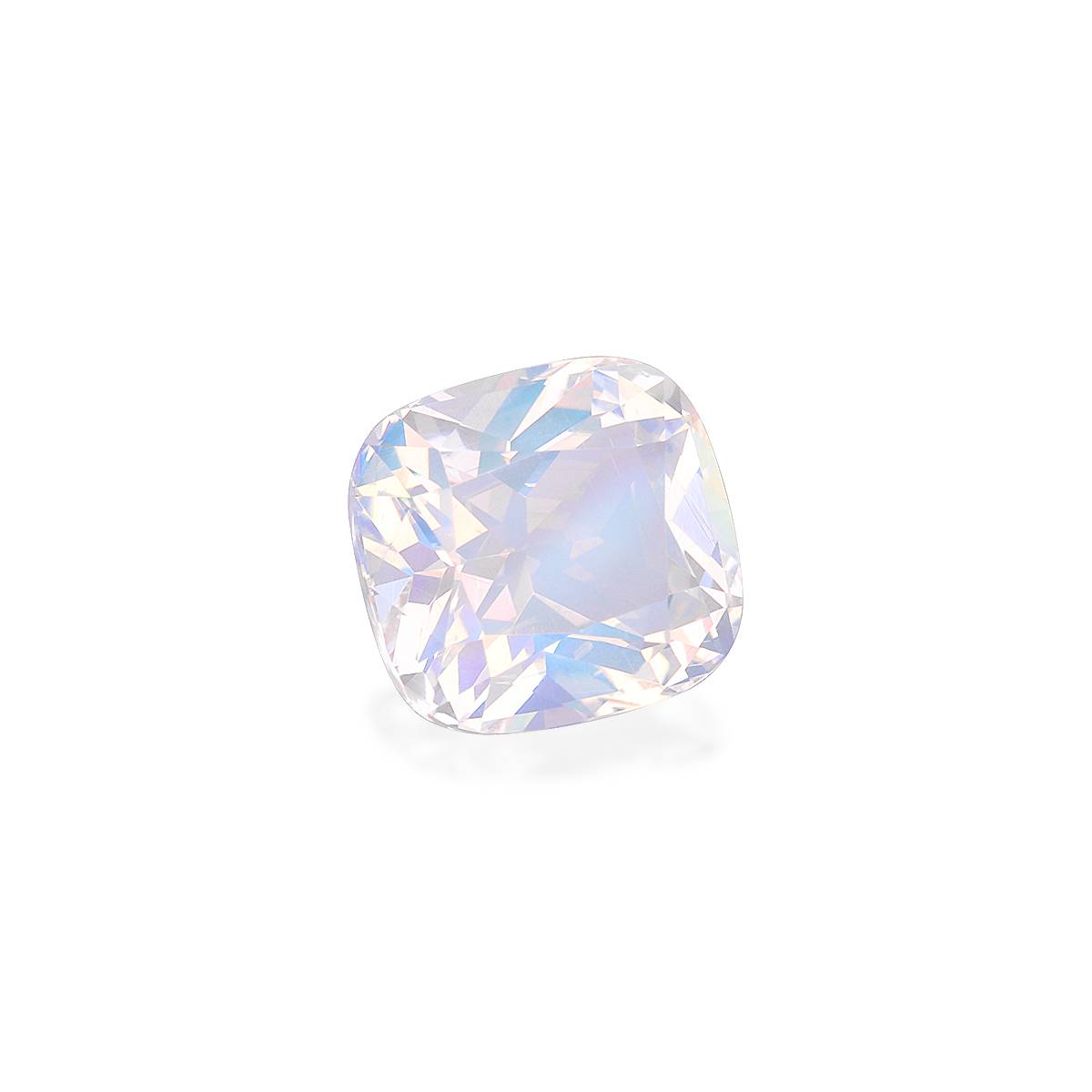 mixed colour rainbow moonstone, 2.5ct cushion cut — view 3