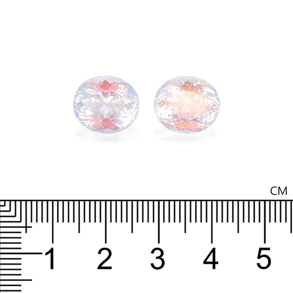 mixed colour rainbow moonstone, 11.68ct oval cut — view 4