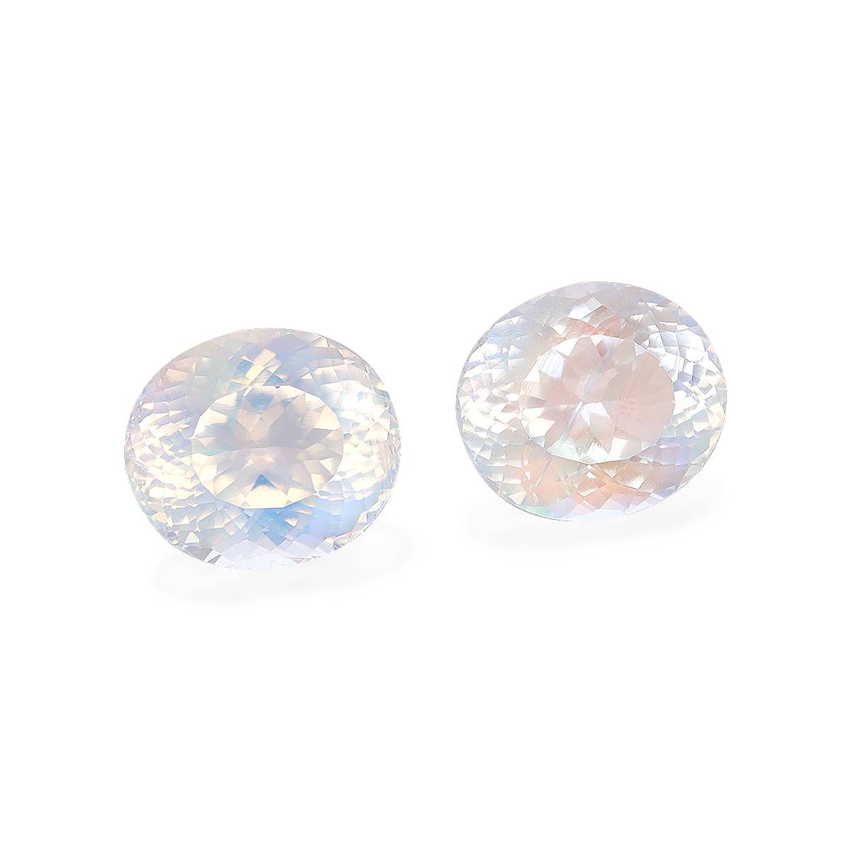 mixed colour rainbow moonstone, 9.04ct oval cut — view 3