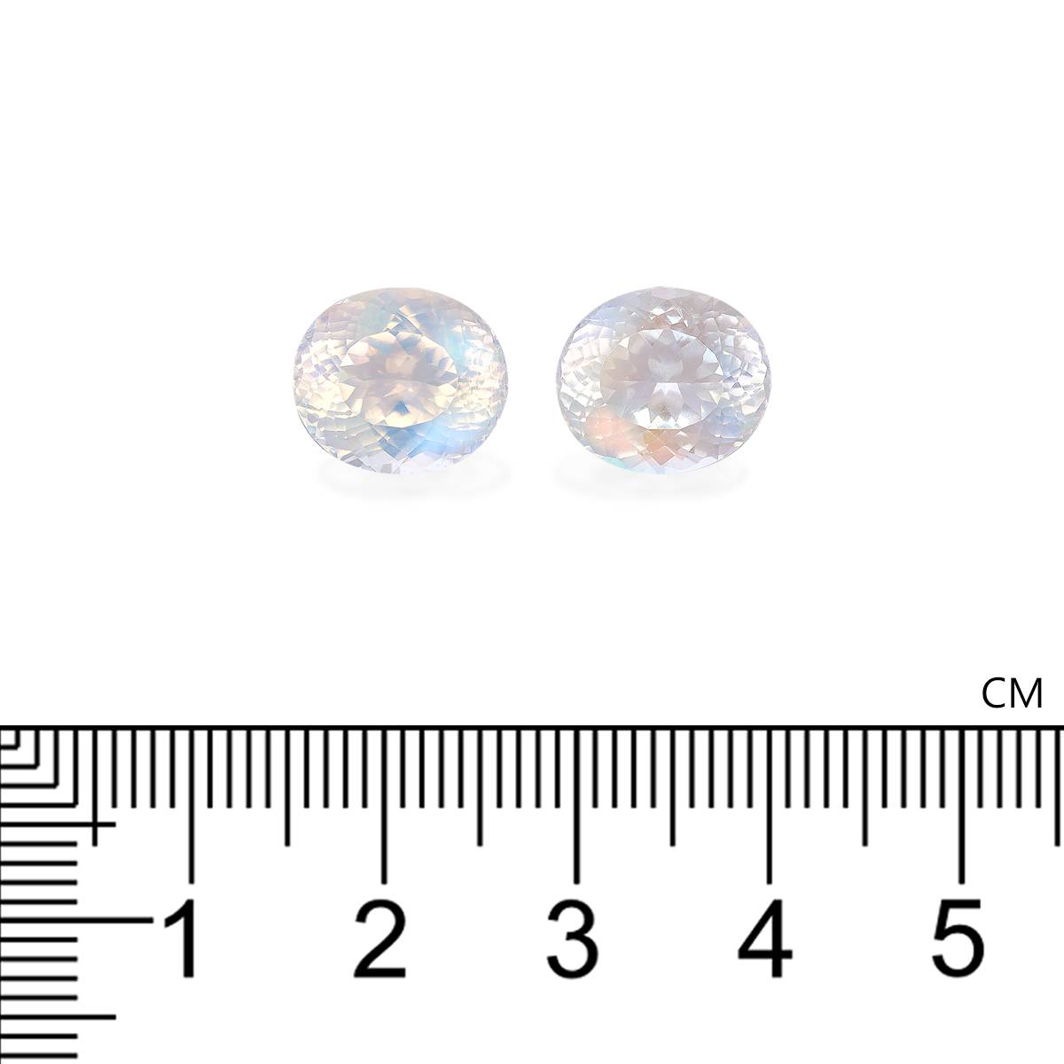 mixed colour rainbow moonstone, 9.04ct oval cut — view 4