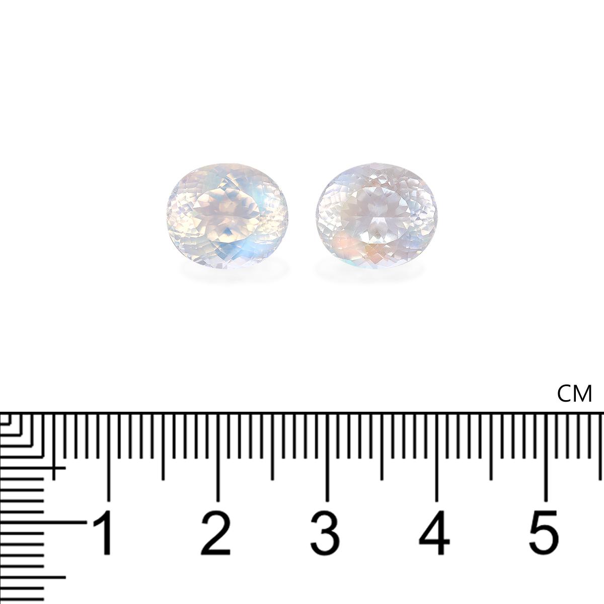 mixed colour rainbow moonstone, 9.04ct oval cut — view 4