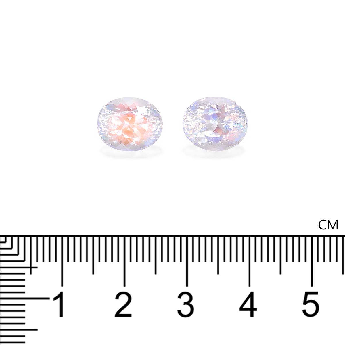 mixed colour rainbow moonstone, 7.32ct oval cut — view 4
