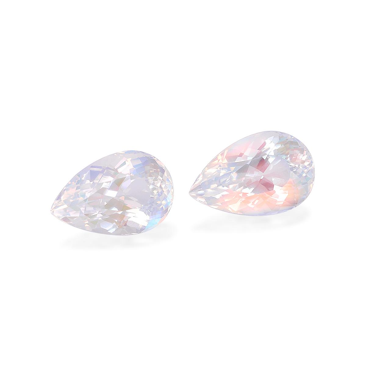 mixed colour rainbow moonstone, 7.47ct pear cut — view 3