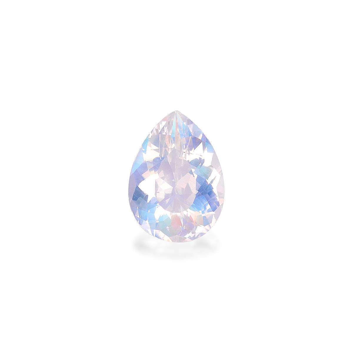 mixed colour rainbow moonstone, 3.98ct pear cut — main view