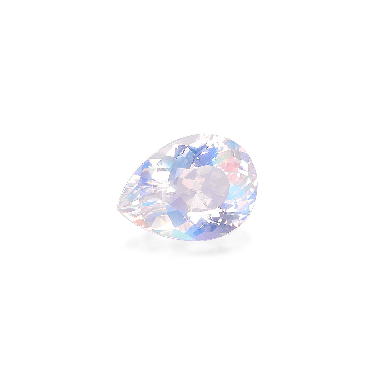 mixed colour rainbow moonstone, 3.98ct pear cut — view 3