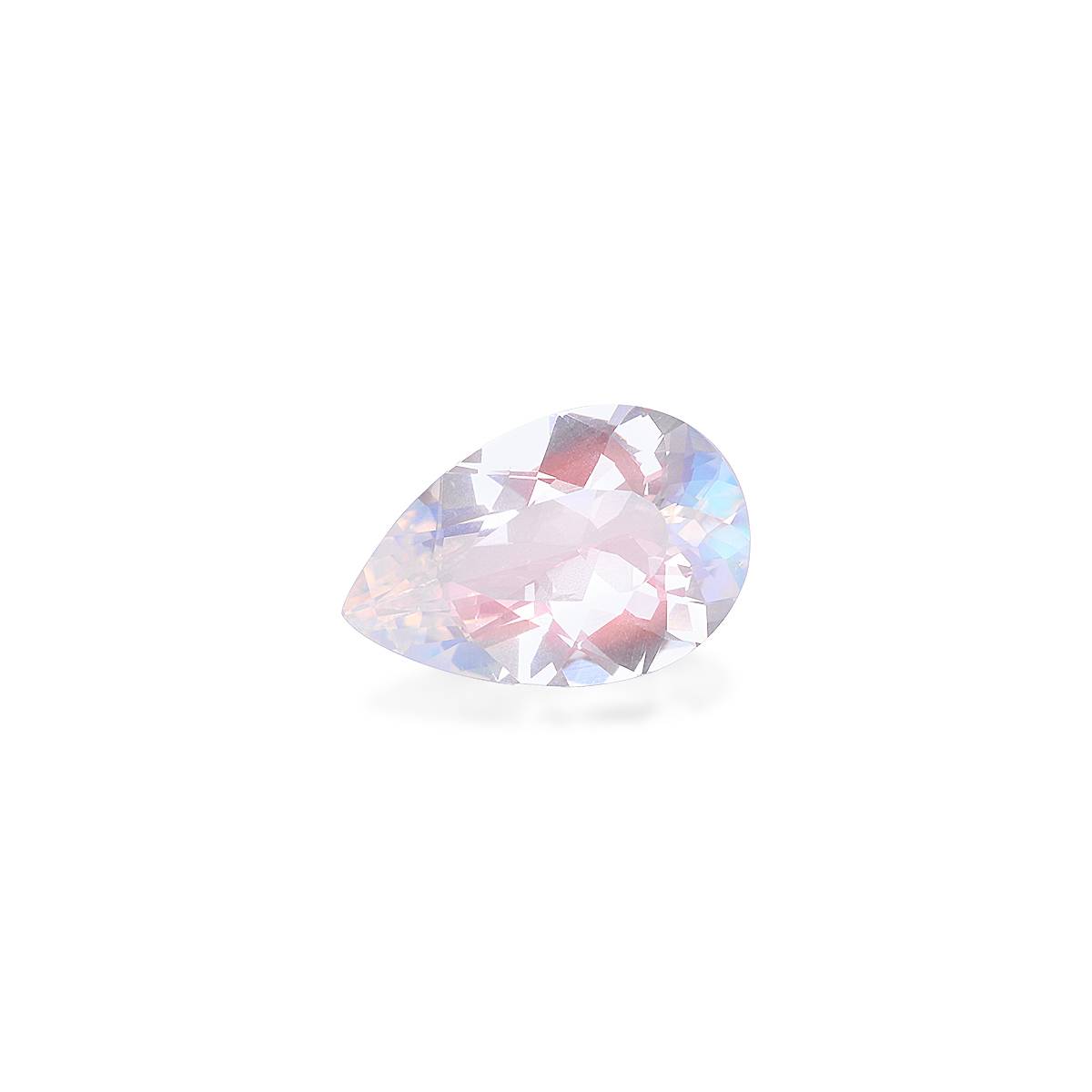 mixed colour rainbow moonstone, 3.37ct pear cut — view 3