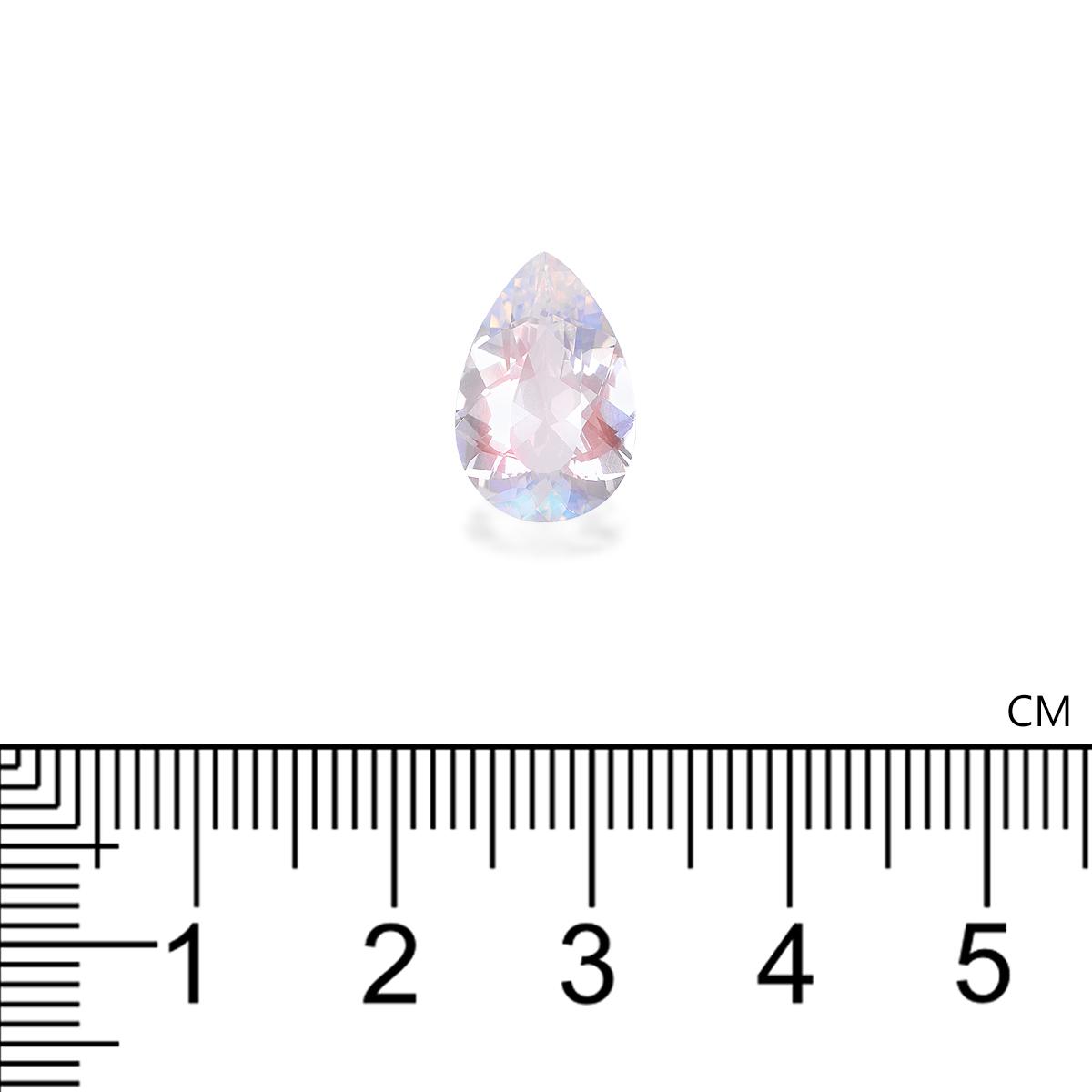 mixed colour rainbow moonstone, 3.37ct pear cut — view 4