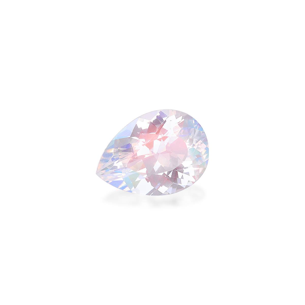 mixed colour rainbow moonstone, 3.05ct pear cut — view 3