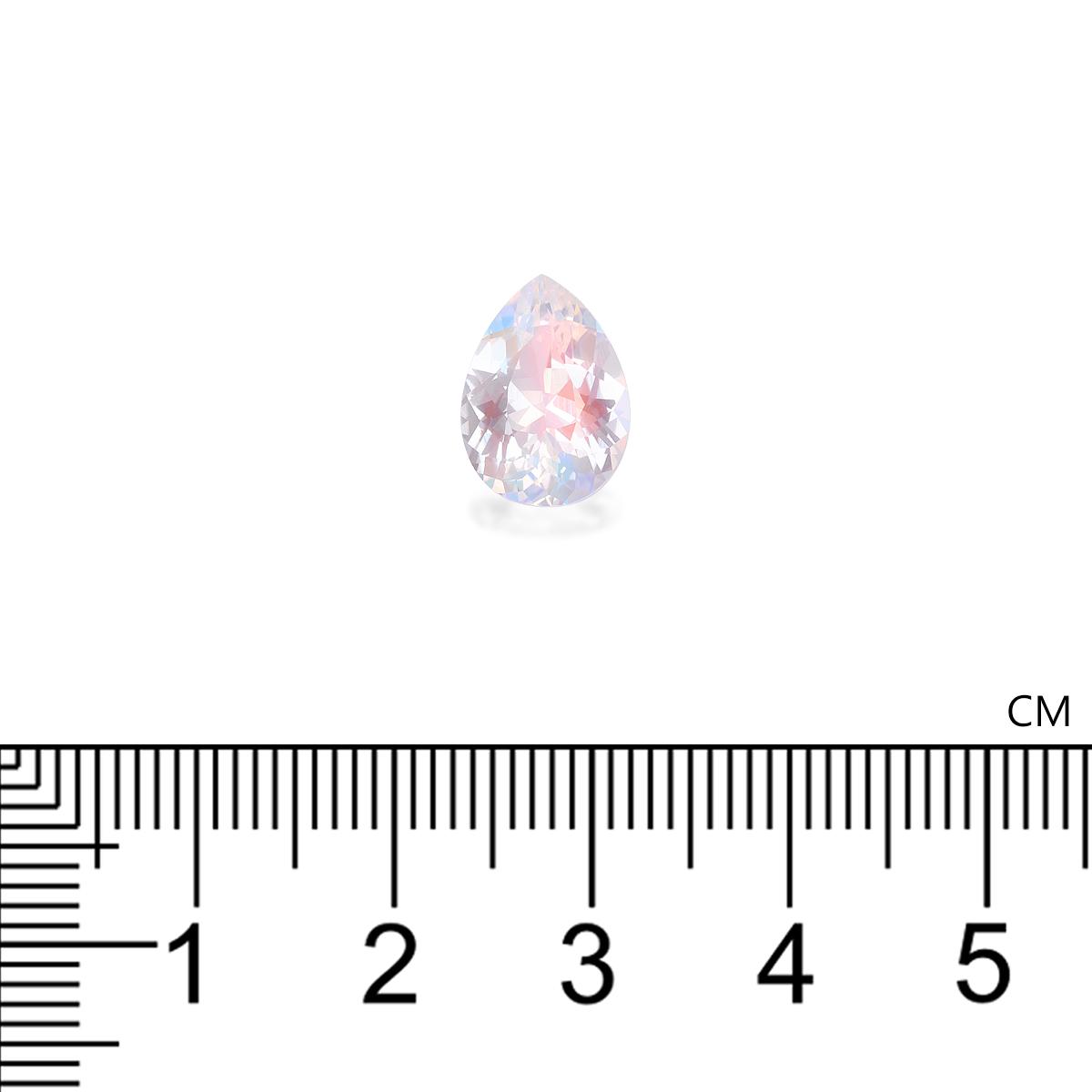mixed colour rainbow moonstone, 3.05ct pear cut — view 4