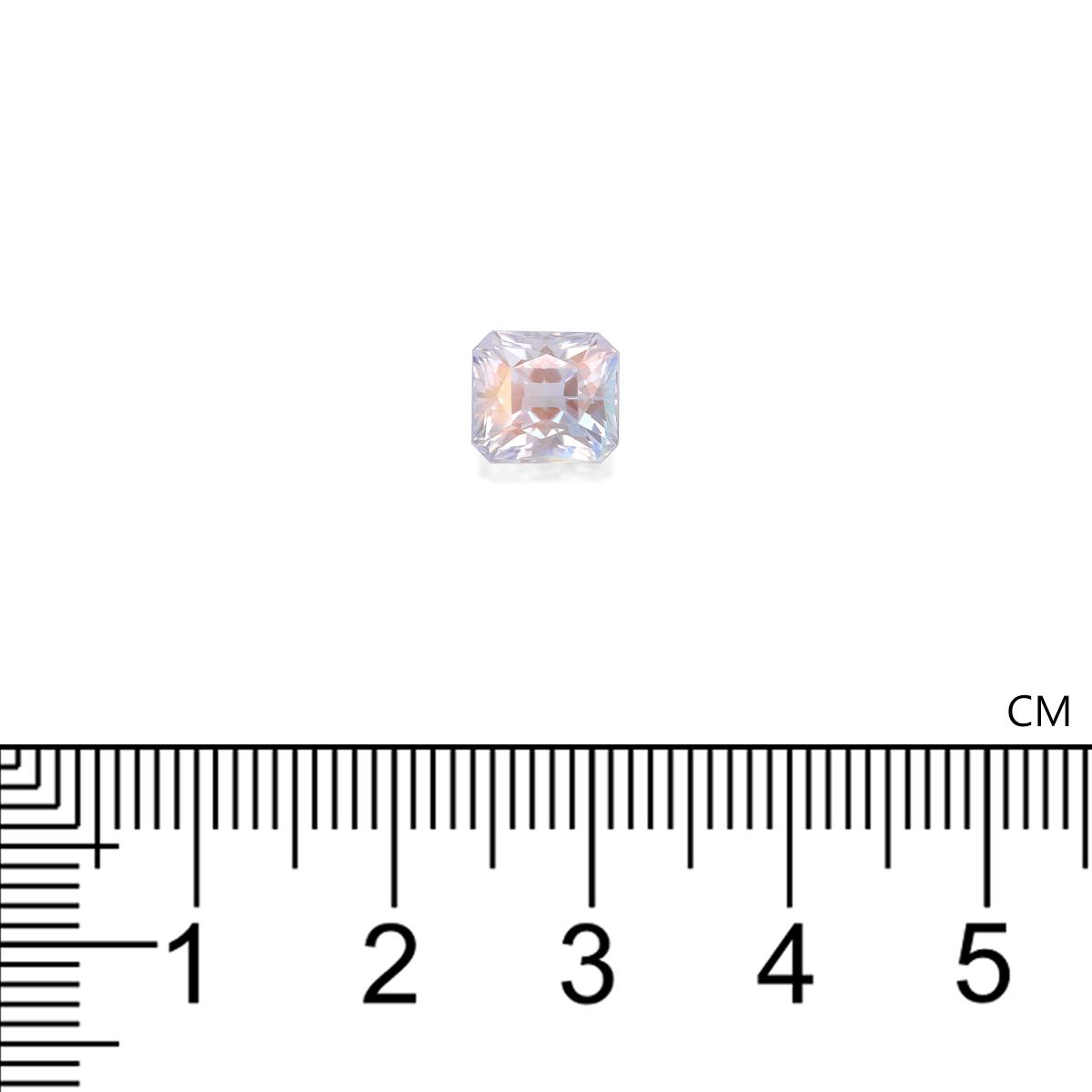 mixed colour rainbow moonstone, 2.05ct rectangular cut — view 4