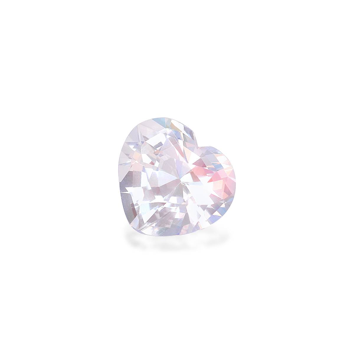 mixed colour rainbow moonstone, 1.59ct heart cut — view 3