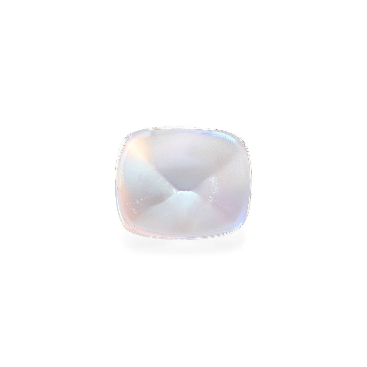 mixed colour rainbow moonstone, 10.8ct cushion cut — view 3