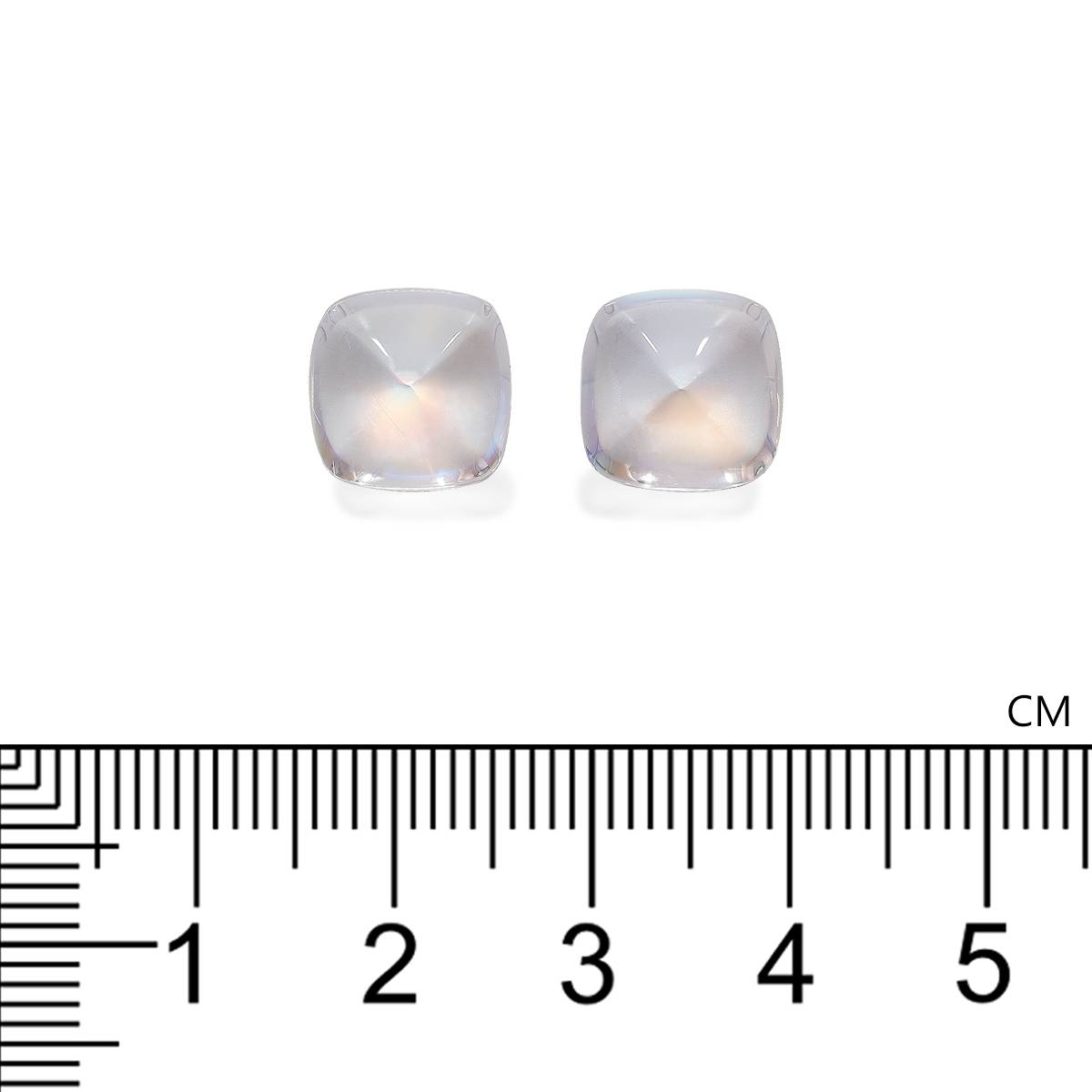 mixed colour rainbow moonstone, 9.86ct cushion cut — view 4