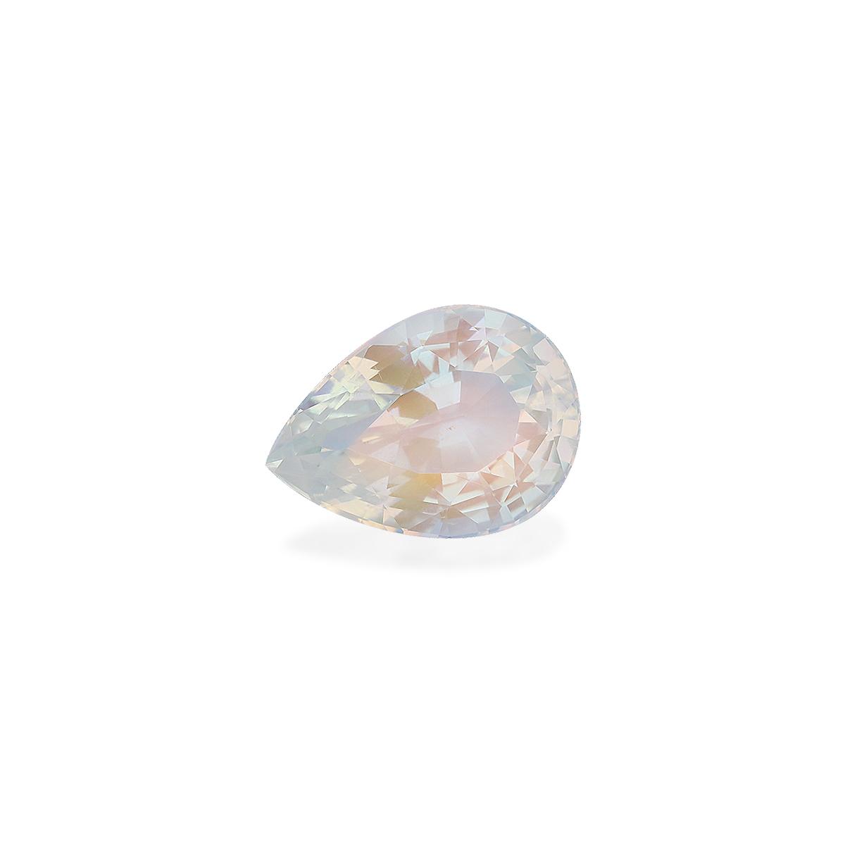 white rainbow moonstone, 9.9ct pear cut — view 3
