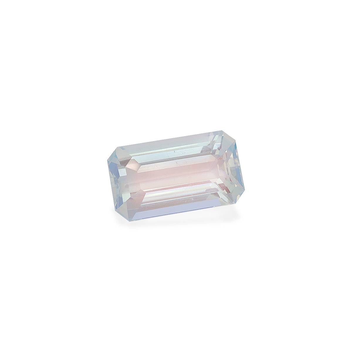 white rainbow moonstone, 8.31ct rectangular cut — view 3