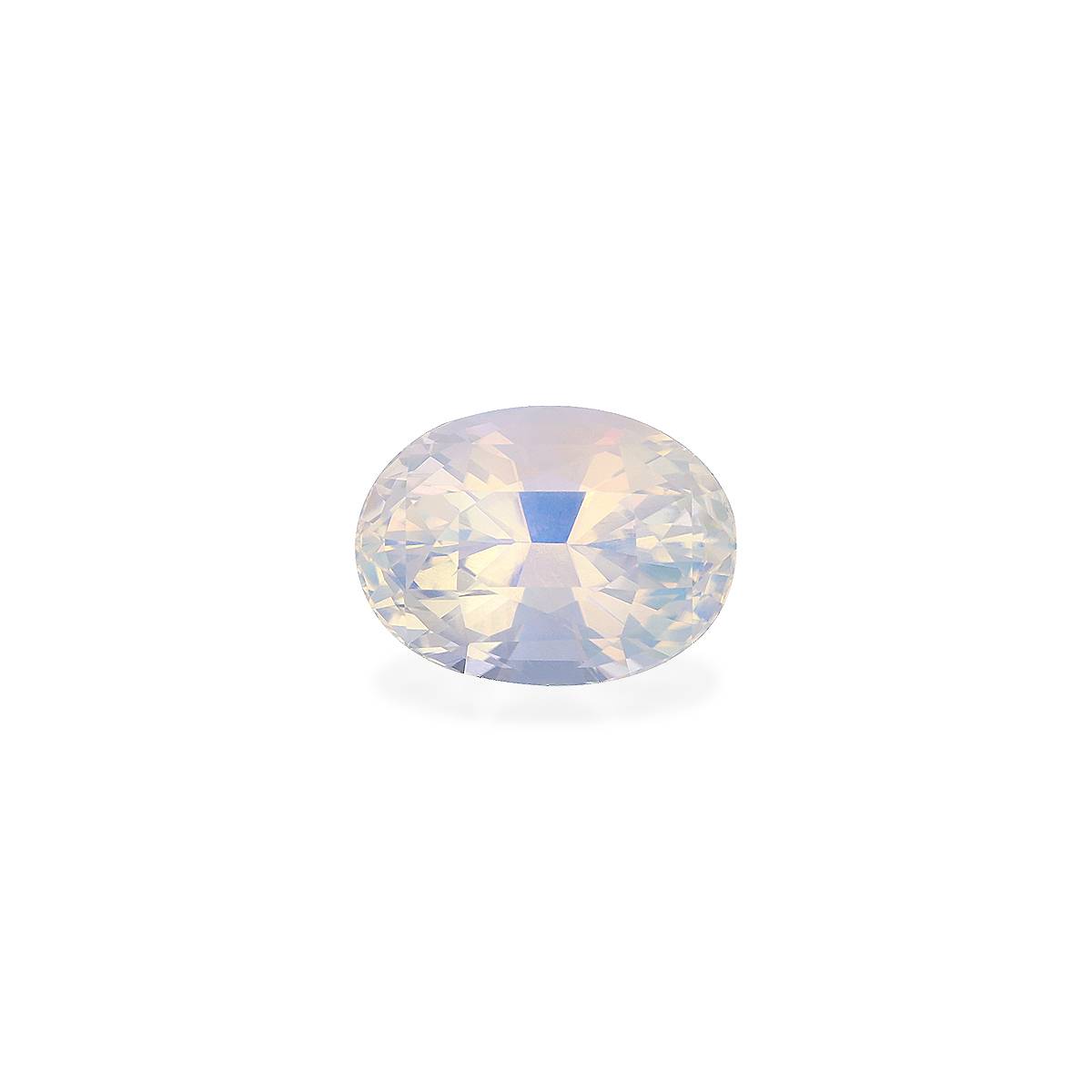 white rainbow moonstone, 9.38ct pear cut — main view