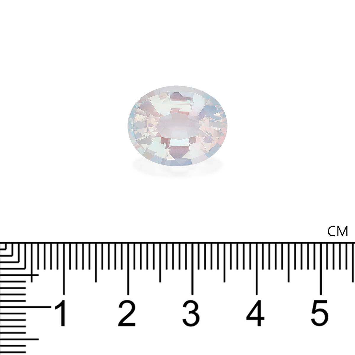 white rainbow moonstone, 8.41ct unknown cut — view 4