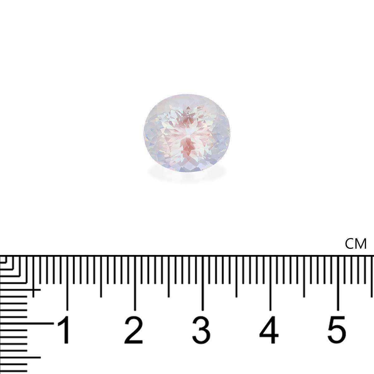 white rainbow moonstone, 7.26ct oval cut — view 4