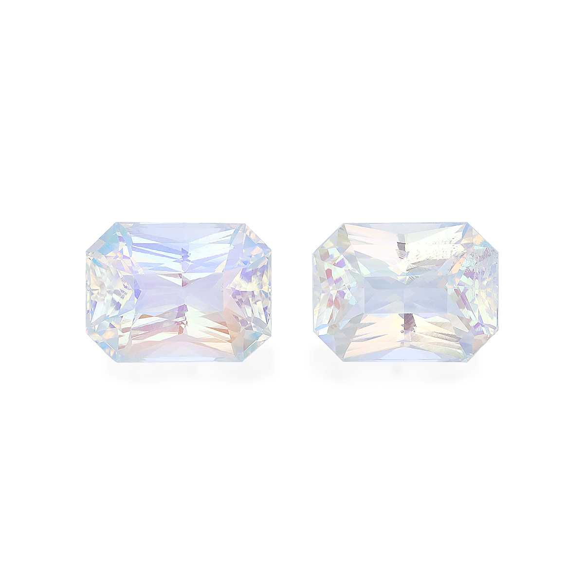 White Rainbow Moonstone 21.74ct Pair