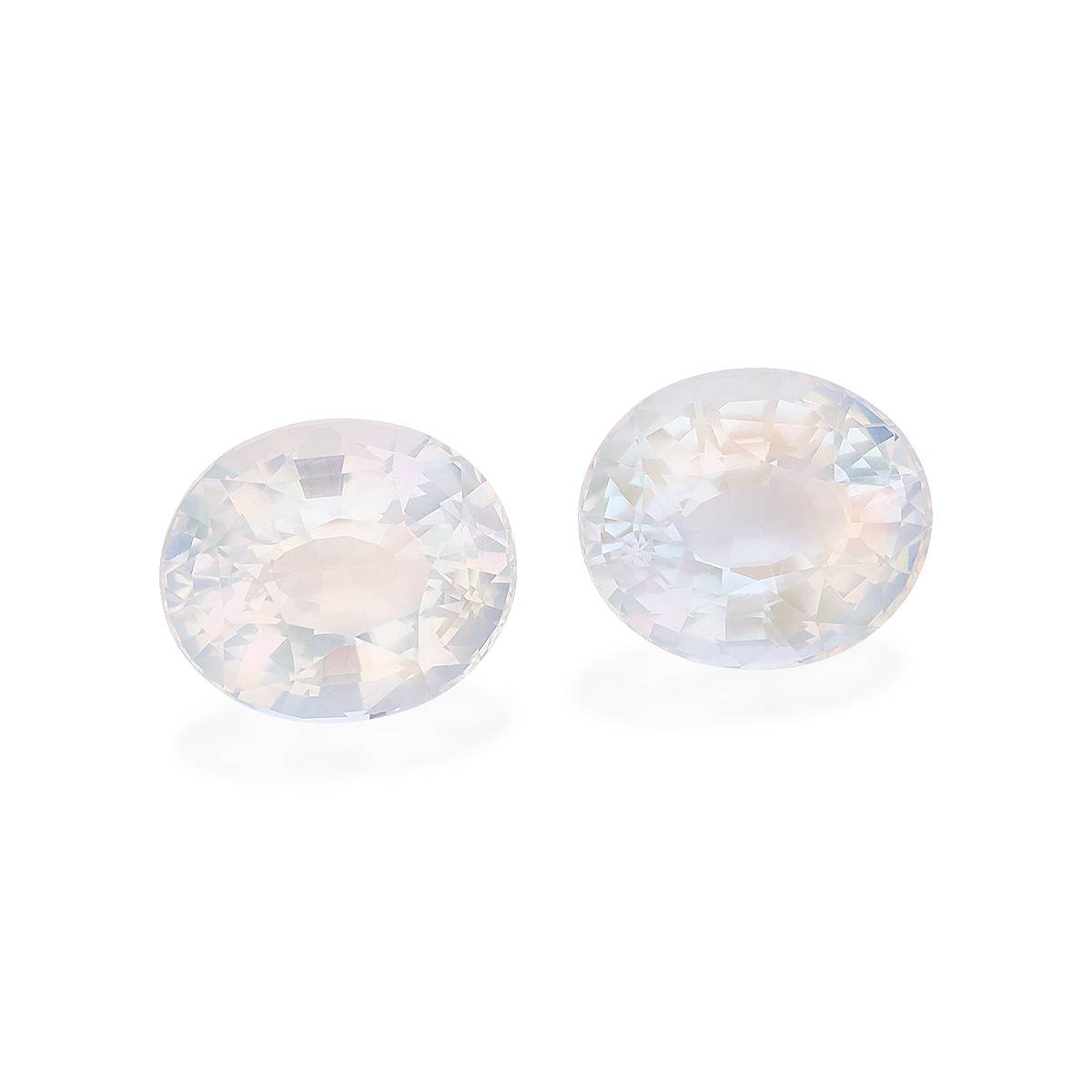 white rainbow moonstone, 16.45ct oval cut — view 3