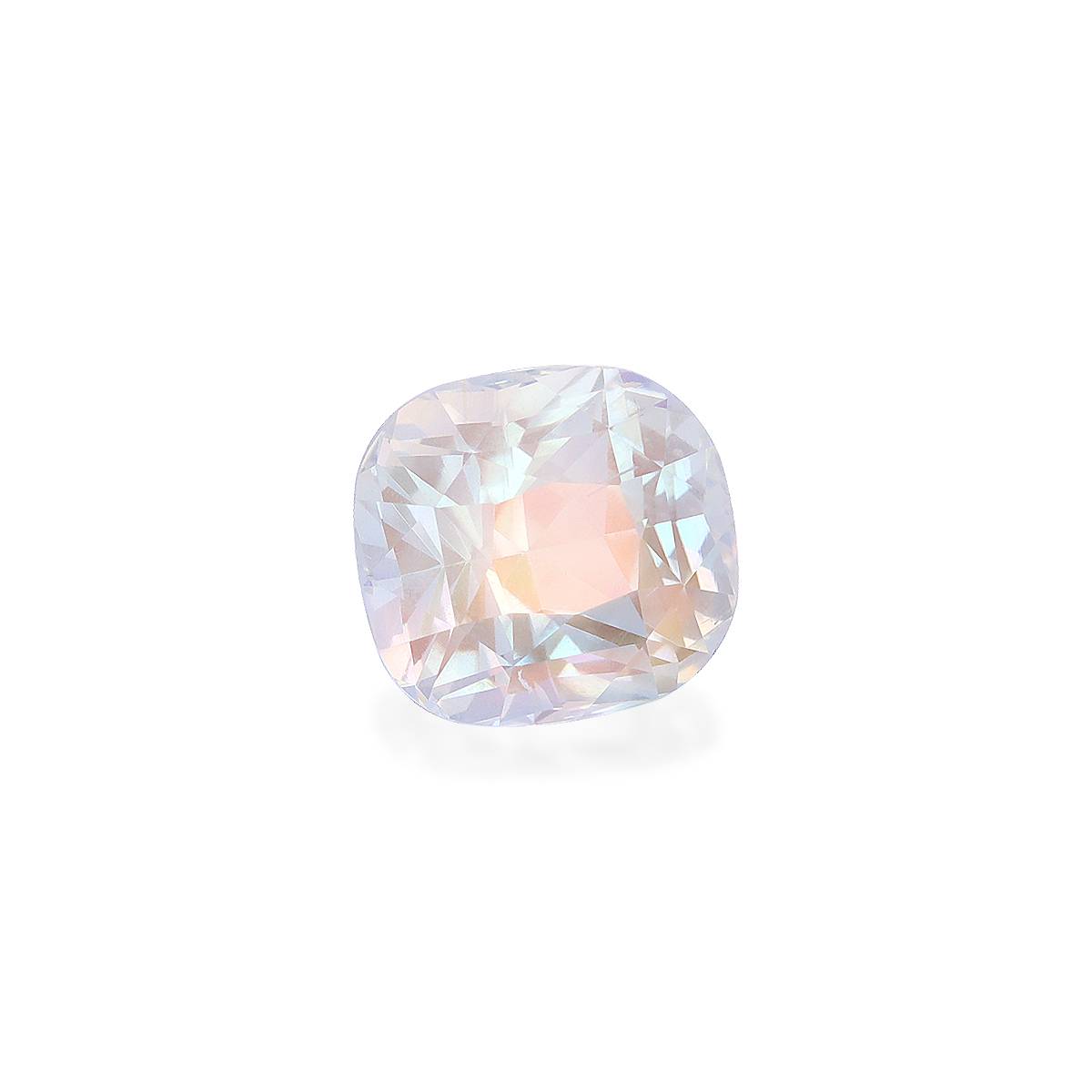 white rainbow moonstone, 8.57ct cushion cut — view 3